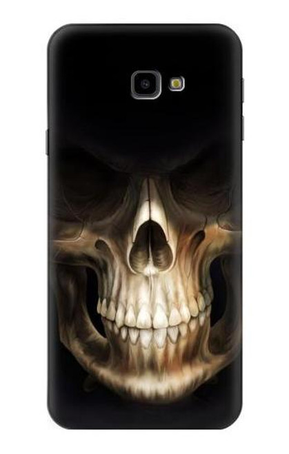 W1107 Skull Face Grim Reaper Hard Case and Leather Flip Case For Samsung Galaxy J4+ (2018), J4 Plus (2018)