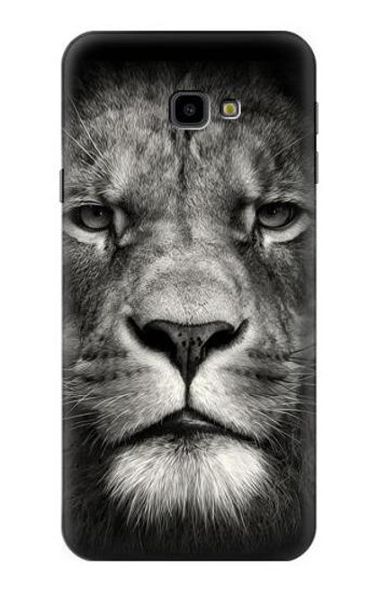 W1352 Lion Face Hard Case and Leather Flip Case For Samsung Galaxy J4+ (2018), J4 Plus (2018)