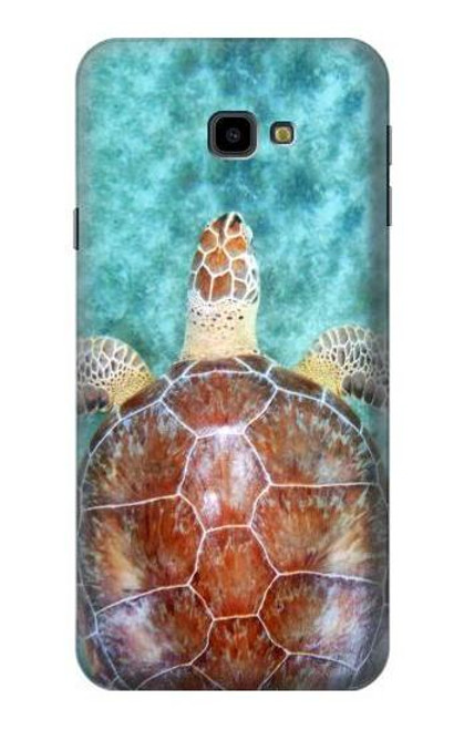 W1424 Sea Turtle Hard Case and Leather Flip Case For Samsung Galaxy J4+ (2018), J4 Plus (2018)