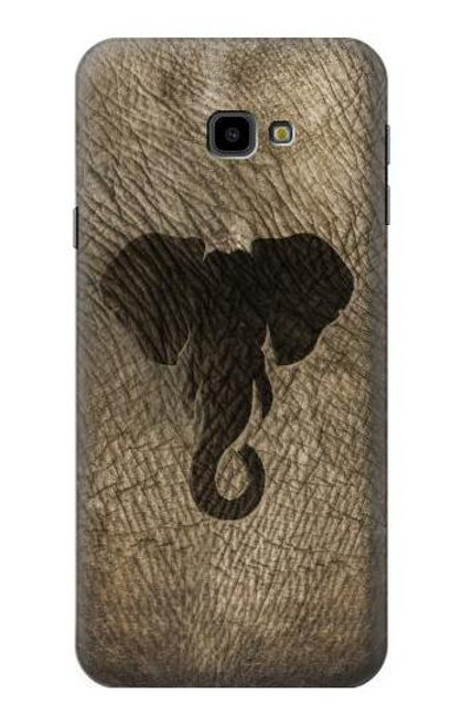 W2516 Elephant Skin Graphic Printed Hard Case and Leather Flip Case For Samsung Galaxy J4+ (2018), J4 Plus (2018)