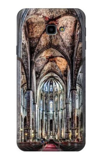 W3210 Santa Maria Del Mar Cathedral Hard Case and Leather Flip Case For Samsung Galaxy J4+ (2018), J4 Plus (2018)