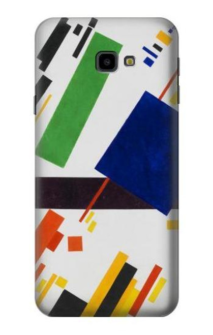 W3343 Kazimir Malevich Suprematist Composition Hard Case and Leather Flip Case For Samsung Galaxy J4+ (2018), J4 Plus (2018)