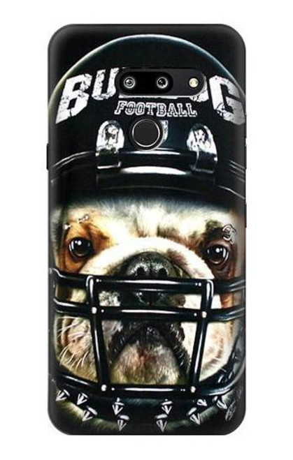 W0098 Bulldog American Football Hard Case and Leather Flip Case For LG G8 ThinQ