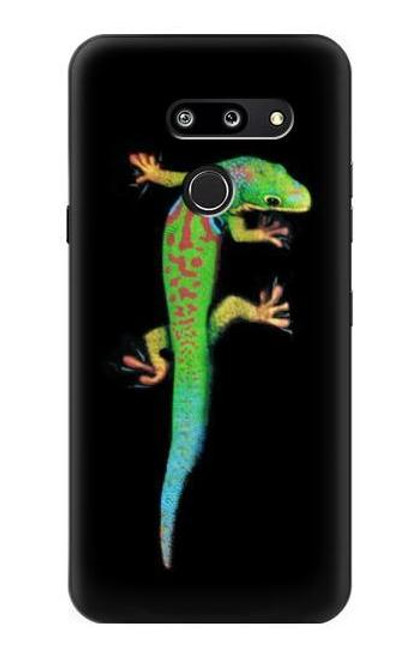W0125 Green Madagascan Gecko Hard Case and Leather Flip Case For LG G8 ThinQ