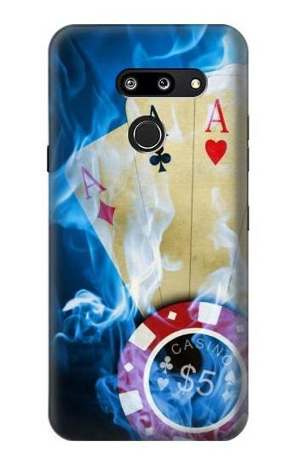 W0348 Casino Hard Case and Leather Flip Case For LG G8 ThinQ