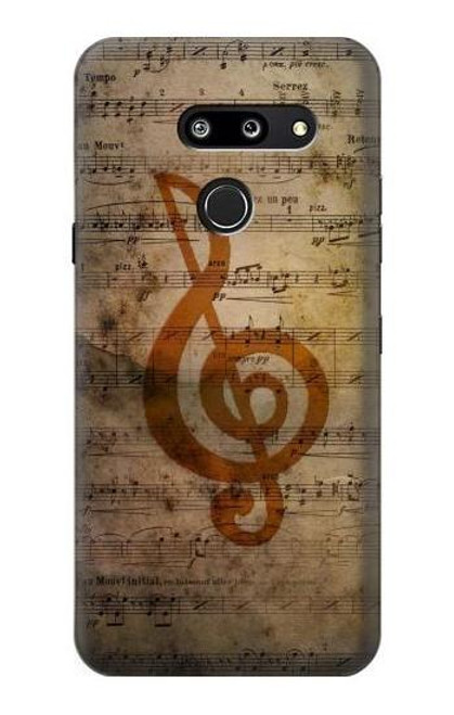 W2368 Sheet Music Notes Hard Case and Leather Flip Case For LG G8 ThinQ