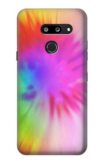 W2488 Tie Dye Color Hard Case and Leather Flip Case For LG G8 ThinQ