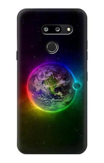 W2570 Colorful Planet Hard Case and Leather Flip Case For LG G8 ThinQ