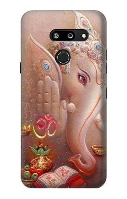 W2678 Hindu God Ganesha Lord of Success Hard Case and Leather Flip Case For LG G8 ThinQ