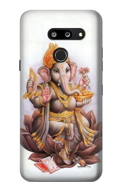 W2820 Hindu God Ganesha Ganapati Vinayaka Hard Case and Leather Flip Case For LG G8 ThinQ