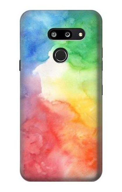 W2945 Colorful Watercolor Hard Case and Leather Flip Case For LG G8 ThinQ