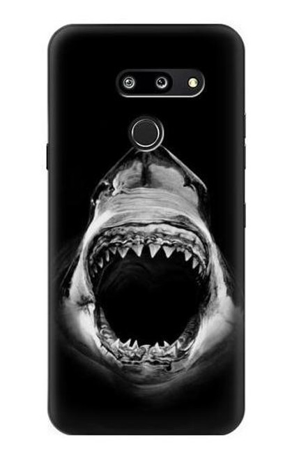 W3100 Great White Shark Hard Case and Leather Flip Case For LG G8 ThinQ