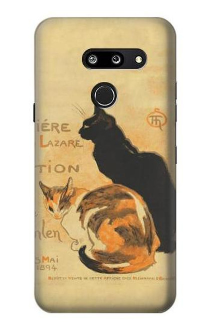 W3229 Vintage Cat Poster Hard Case and Leather Flip Case For LG G8 ThinQ