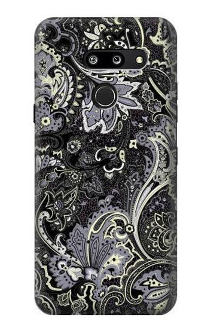 W3251 Batik Flower Pattern Hard Case and Leather Flip Case For LG G8 ThinQ