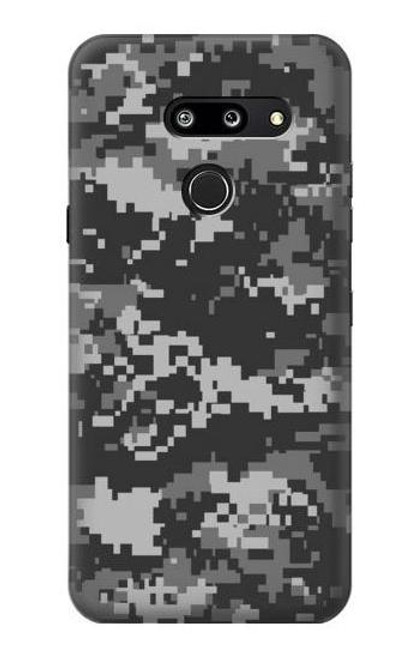 W3293 Urban Black Camo Camouflage Hard Case and Leather Flip Case For LG G8 ThinQ