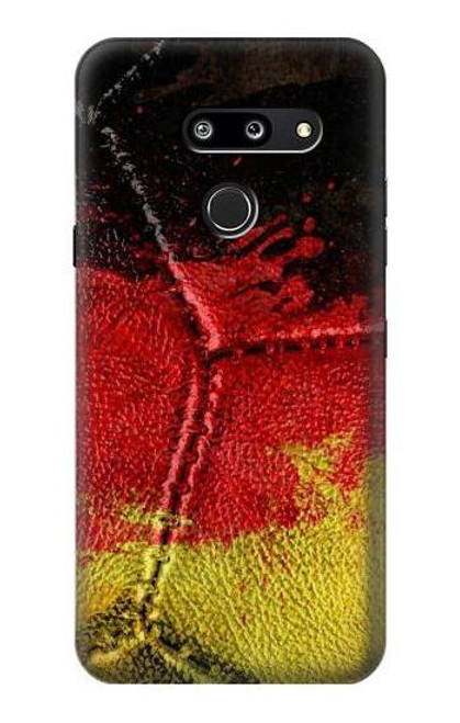 W3303 Germany Flag Vintage Football Graphic Hard Case and Leather Flip Case For LG G8 ThinQ