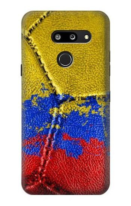 W3306 Colombia Flag Vintage Football Graphic Hard Case and Leather Flip Case For LG G8 ThinQ