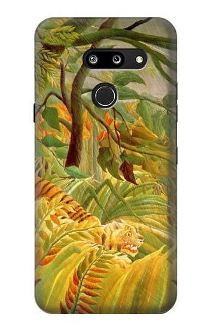 W3344 Henri Rousseau Tiger in a Tropical Storm Hard Case and Leather Flip Case For LG G8 ThinQ