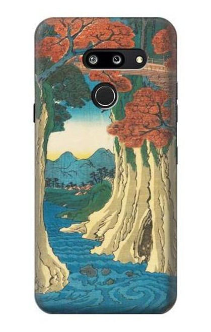 W3348 Utagawa Hiroshige The Monkey Bridge Hard Case and Leather Flip Case For LG G8 ThinQ