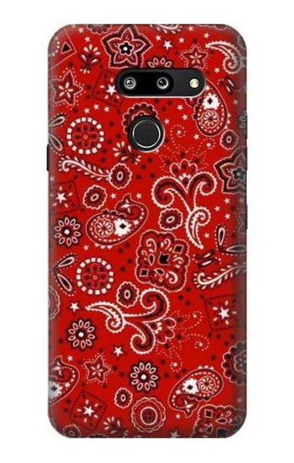 W3354 Red Classic Bandana Hard Case and Leather Flip Case For LG G8 ThinQ