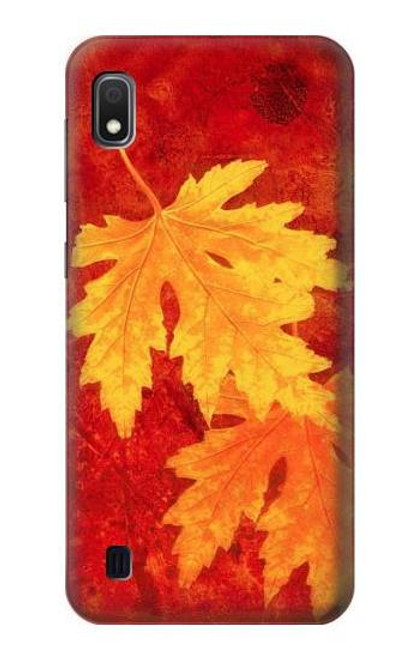 W0479 Maple Leaf Hard Case and Leather Flip Case For Samsung Galaxy A10