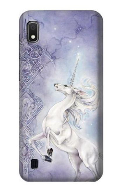 W1134 White Horse Unicorn Hard Case and Leather Flip Case For Samsung Galaxy A10