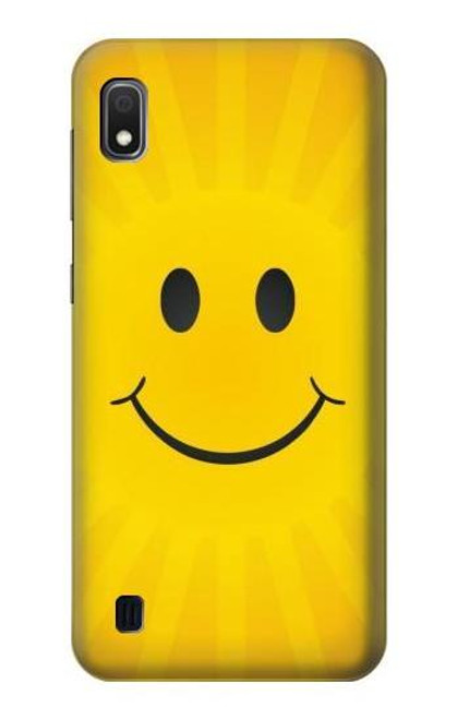 W1146 Yellow Sun Smile Hard Case and Leather Flip Case For Samsung Galaxy A10