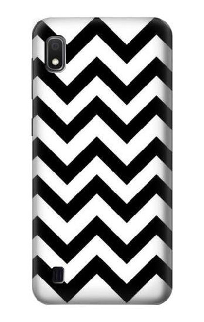 W1613 Chevron Zigzag Hard Case and Leather Flip Case For Samsung Galaxy A10