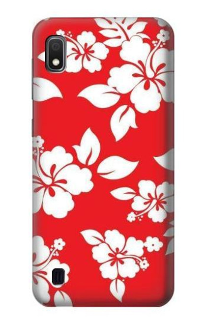 W1949 Hawaiian Hibiscus Pattern Hard Case and Leather Flip Case For Samsung Galaxy A10