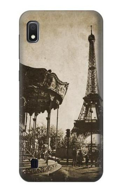 W2174 Eiffel Tower Vintage Paris Hard Case and Leather Flip Case For Samsung Galaxy A10