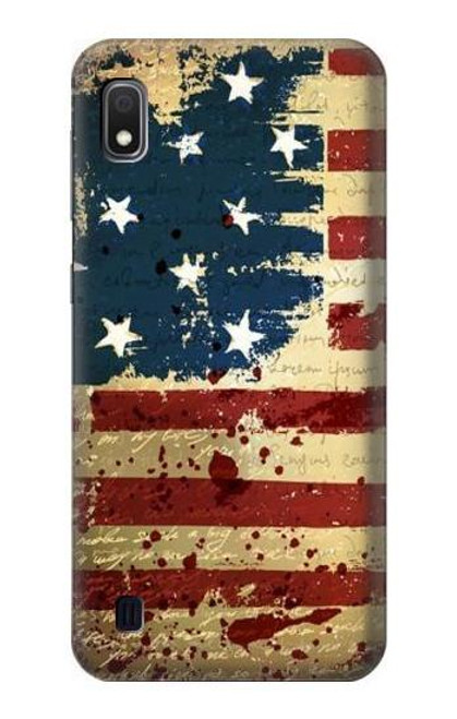 W2349 Old American Flag Hard Case and Leather Flip Case For Samsung Galaxy A10