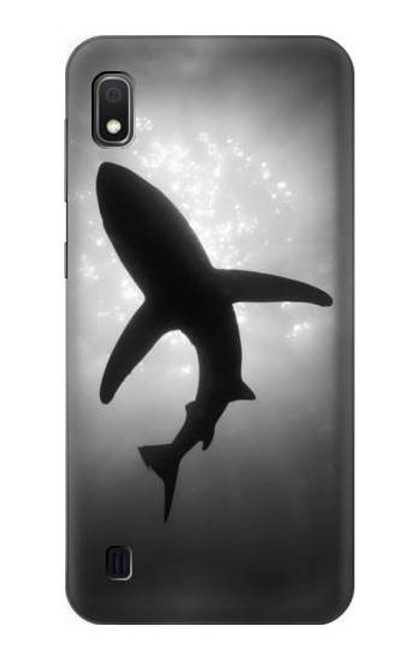 W2367 Shark Monochrome Hard Case and Leather Flip Case For Samsung Galaxy A10