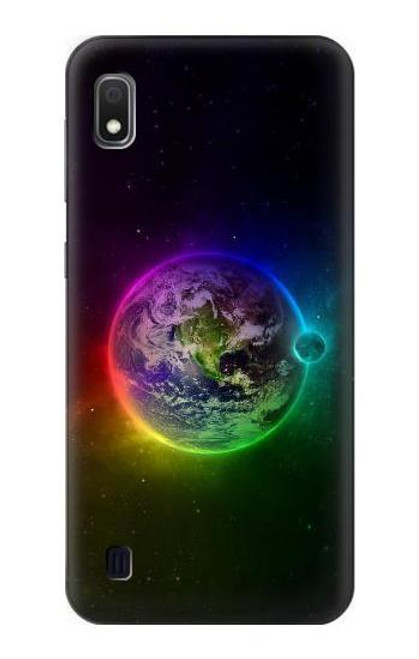 W2570 Colorful Planet Hard Case and Leather Flip Case For Samsung Galaxy A10