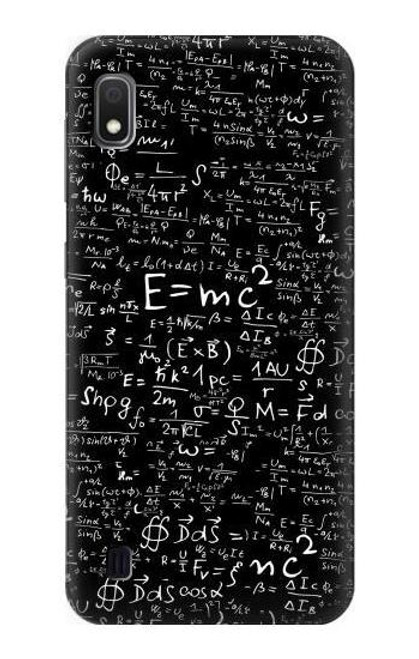 W2574 Mathematics Physics Blackboard Equation Hard Case and Leather Flip Case For Samsung Galaxy A10