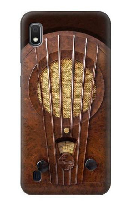 W2655 Vintage Bakelite Deco Radio Hard Case and Leather Flip Case For Samsung Galaxy A10