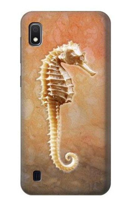 W2674 Seahorse Skeleton Fossil Hard Case and Leather Flip Case For Samsung Galaxy A10