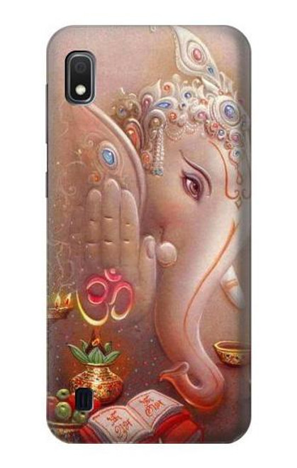 W2678 Hindu God Ganesha Lord of Success Hard Case and Leather Flip Case For Samsung Galaxy A10