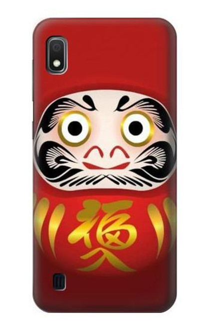 W2839 Japan Daruma Doll Hard Case and Leather Flip Case For Samsung Galaxy A10