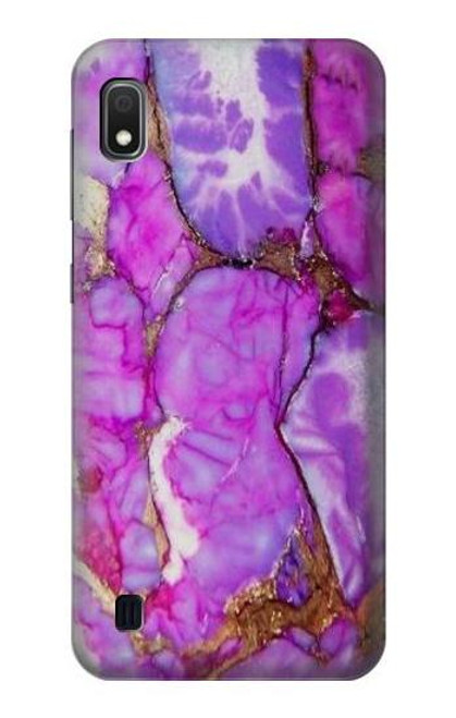 W2907 Purple Turquoise Stone Hard Case and Leather Flip Case For Samsung Galaxy A10