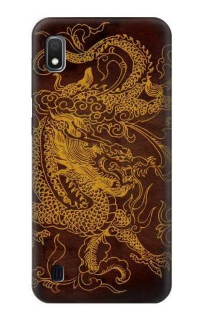 W2911 Chinese Dragon Hard Case and Leather Flip Case For Samsung Galaxy A10