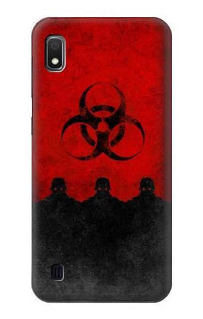 W2917 Biohazards Virus Red Alert Hard Case and Leather Flip Case For Samsung Galaxy A10