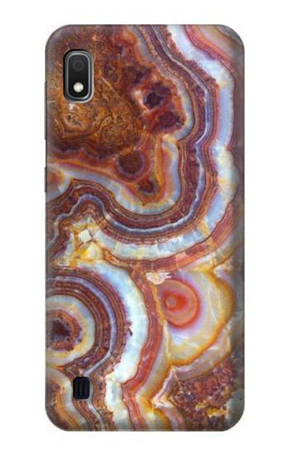 W3034 Colored Marble Texture Printed Hard Case and Leather Flip Case For Samsung Galaxy A10