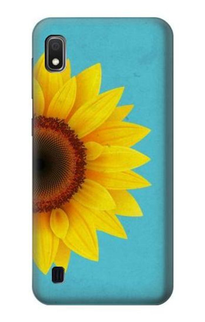 W3039 Vintage Sunflower Blue Hard Case and Leather Flip Case For Samsung Galaxy A10