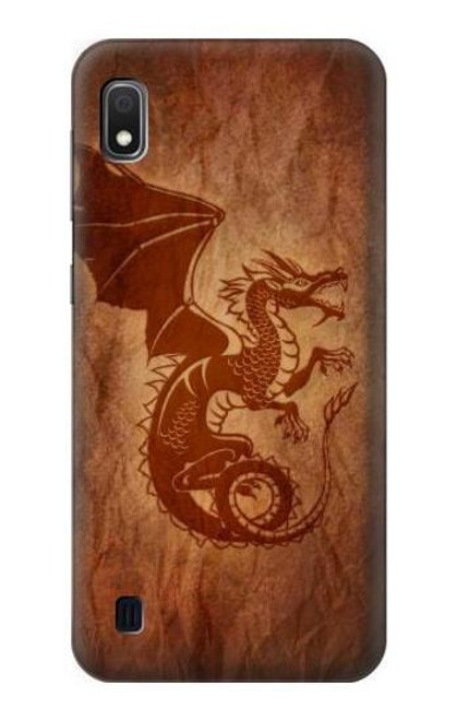 W3086 Red Dragon Tattoo Hard Case and Leather Flip Case For Samsung Galaxy A10