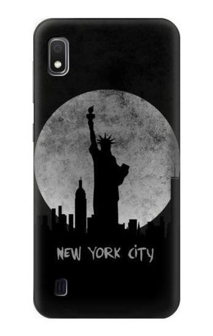 W3097 New York City Hard Case and Leather Flip Case For Samsung Galaxy A10