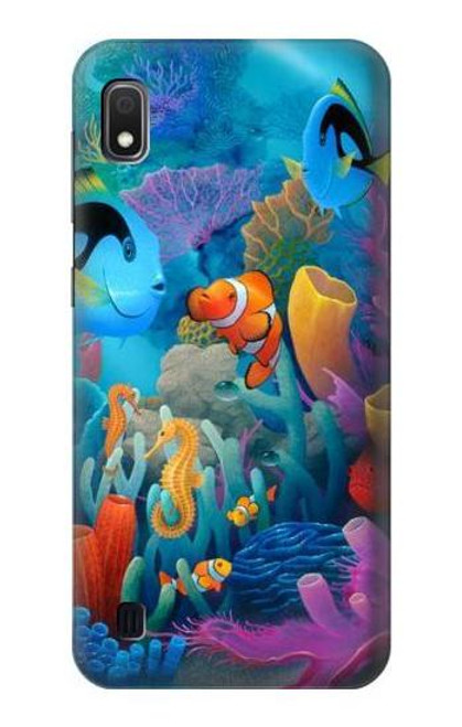 W3227 Underwater World Cartoon Hard Case and Leather Flip Case For Samsung Galaxy A10