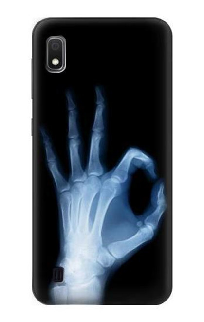 W3239 X-Ray Hand Sign OK Hard Case and Leather Flip Case For Samsung Galaxy A10