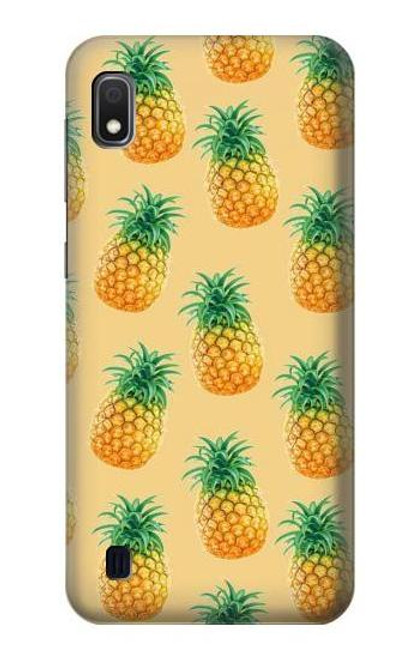 W3258 Pineapple Pattern Hard Case and Leather Flip Case For Samsung Galaxy A10