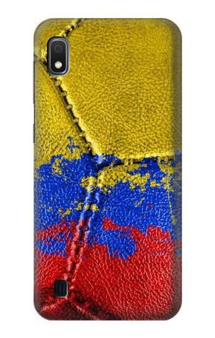 W3306 Colombia Flag Vintage Football Graphic Hard Case and Leather Flip Case For Samsung Galaxy A10