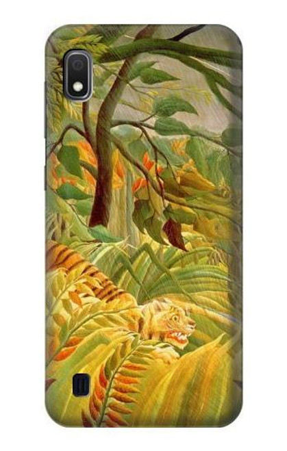 W3344 Henri Rousseau Tiger in a Tropical Storm Hard Case and Leather Flip Case For Samsung Galaxy A10